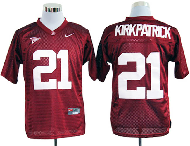 Alabama Crimson Tide #21 kipkpatrick Red NCAA Jerseys,We sell and wholesale Alabama Crimson Tide #21 kipkpatrick Red NCAA Jerseys on line form chian!