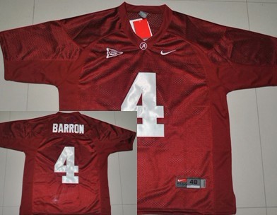 Alabama Crimson Tide #4 Mark Barron Red NCAA Jerseys,We sell and wholesale Alabama Crimson Tide #4 Mark Barron Red NCAA Jerseys on line form chian!