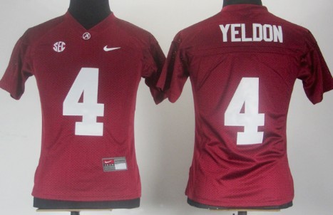 Alabama Crimson Tide #4 T.J Yeldon Red Womens Jerseys,We sell and wholesale Alabama Crimson Tide #4 T.J Yeldon Red Womens Jerseys on line form chian!