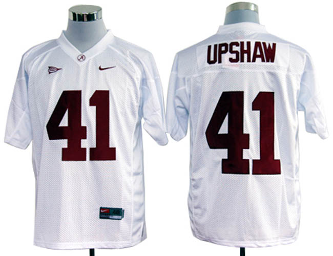 Alabama Crimson Tide #41 Courtney Upshaw White NCAA Jerseys,We sell and wholesale Alabama Crimson Tide #41 Courtney Upshaw White NCAA Jerseys on line form chian!