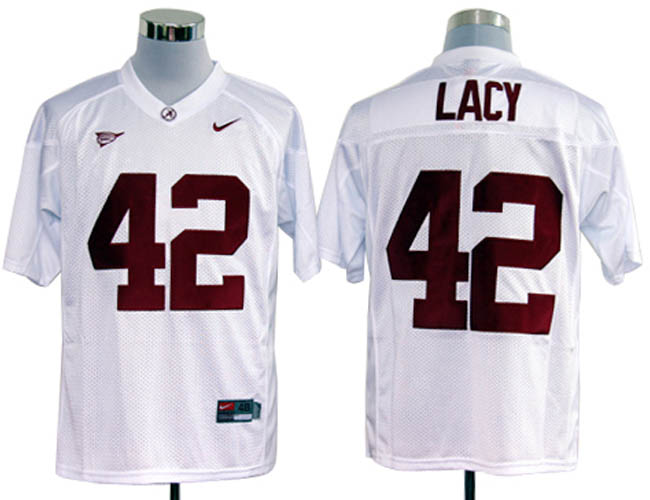 Alabama Crimson Tide #42 Eddie Lacy White NCAA Jerseys,We sell and wholesale Alabama Crimson Tide #42 Eddie Lacy White NCAA Jerseys on line form chian!