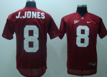 Alabama Crimson Tide #8 J.Jones Red NCAA Jerseys,We sell and wholesale Alabama Crimson Tide #8 J.Jones Red NCAA Jerseys on line form chian!