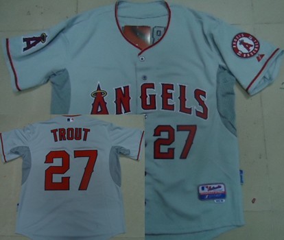 Anaheim Angels #27 Mike Trout Gray Jerseys,We sell and wholesale Anaheim Angels #27 Mike Trout Gray Jerseys on line form chian!