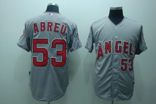 Anaheim Angels #53 Abreu grey Jerseys,We sell and wholesale Anaheim Angels #53 Abreu grey Jerseys on line form chian!