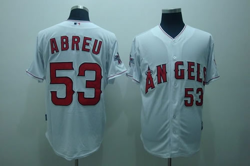 Anaheim Angels #53 Abreu white Jerseys,We sell and wholesale Anaheim Angels #53 Abreu white Jerseys on line form chian!