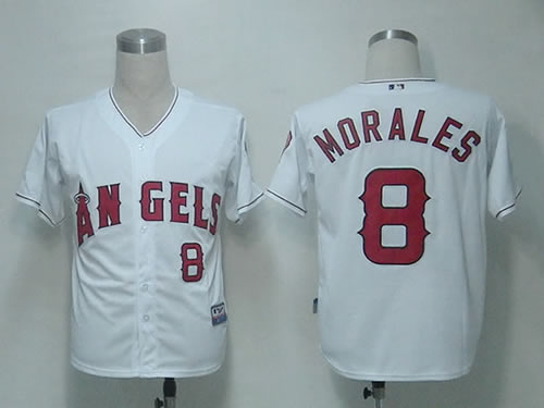 Anaheim Angels #8 Morales White Cool Base Jerseys,We sell and wholesale Anaheim Angels #8 Morales White Cool Base Jerseys on line form chian!