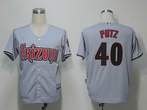 Arizona Diamondbacks #40 Putz Grey Cool Base Jerseys,We sell and wholesale Arizona Diamondbacks #40 Putz Grey Cool Base Jerseys on line form chian!