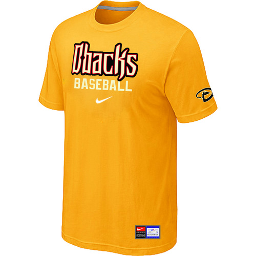 Arizona Diamondbacks Crimson Yellow Nike Short Sleeve Practice T-Shirt,We sell and wholesale Arizona Diamondbacks Crimson Yellow Nike Short Sleeve Practice T-Shirt on line form chian!
