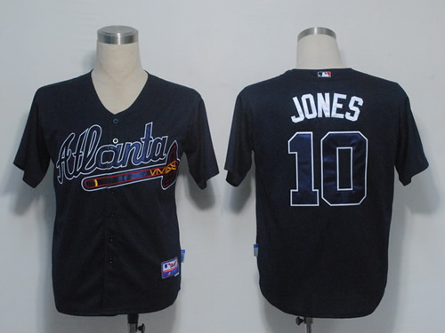 Atlanta Braves #10 Jones Dark Blue Cool Base Jerseys,We sell and wholesale Atlanta Braves #10 Jones Dark Blue Cool Base Jerseys on line form chian!