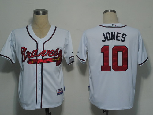 Atlanta Braves #10 Jones White Cool Base Jerseys,We sell and wholesale Atlanta Braves #10 Jones White Cool Base Jerseys on line form chian!