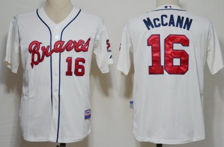 Atlanta Braves #16 Brian McCann Cream Jerseys,We sell and wholesale Atlanta Braves #16 Brian McCann Cream Jerseys on line form chian!