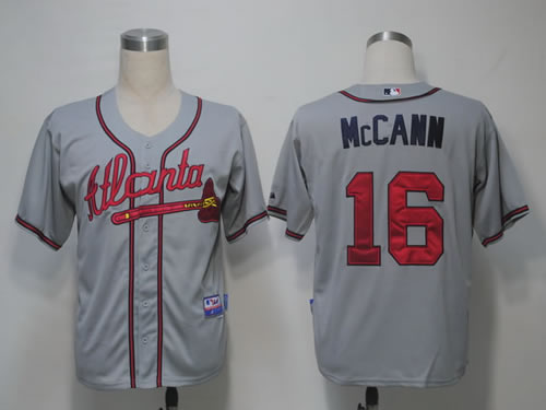 Atlanta Braves #16 Mccann Grey Cool Base Jerseys,We sell and wholesale Atlanta Braves #16 Mccann Grey Cool Base Jerseys on line form chian!