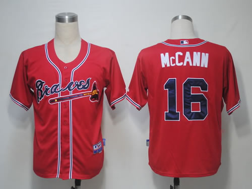 Atlanta Braves #16 Mccann Red Cool Base Jerseys,We sell and wholesale Atlanta Braves #16 Mccann Red Cool Base Jerseys on line form chian!