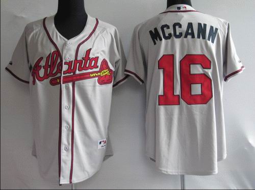 Atlanta Braves #16 Mccann gray Jerseys,We sell and wholesale Atlanta Braves #16 Mccann gray Jerseys on line form chian!