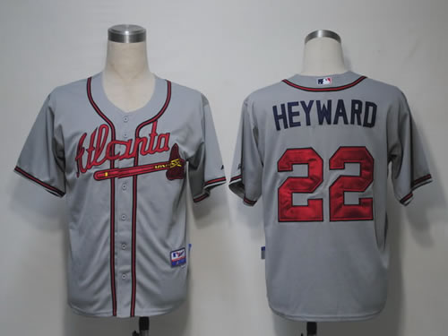 Atlanta Braves #22 Heyward Grey Cool Base Jerseys,We sell and wholesale Atlanta Braves #22 Heyward Grey Cool Base Jerseys on line form chian!