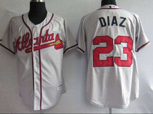Atlanta Braves #23 Diaz gray Jerseys,We sell and wholesale Atlanta Braves #23 Diaz gray Jerseys on line form chian!