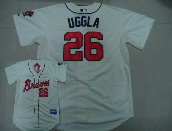 Atlanta Braves #26 UGGLA Cream Jerseys,We sell and wholesale Atlanta Braves #26 UGGLA Cream Jerseys on line form chian!
