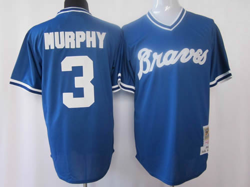 Atlanta Braves #3 Murphy 1981 Authentic Mesh blue Jerseys,We sell and wholesale Atlanta Braves #3 Murphy 1981 Authentic Mesh blue Jerseys on line form chian!