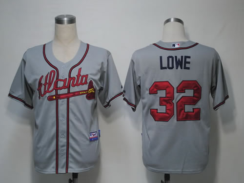 Atlanta Braves #32 Lowe Grey Cool Base Jerseys,We sell and wholesale Atlanta Braves #32 Lowe Grey Cool Base Jerseys on line form chian!