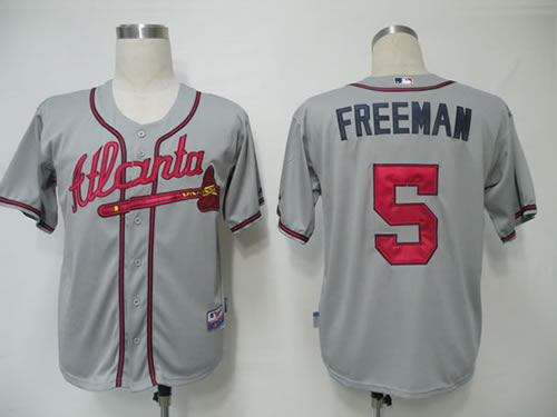 Atlanta Braves #5 Freeman Grey Cool Base Jerseys,We sell and wholesale Atlanta Braves #5 Freeman Grey Cool Base Jerseys on line form chian!