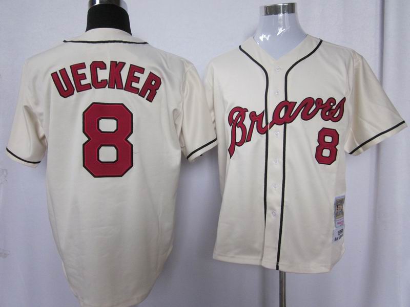 Atlanta Braves #8 Bob Uecker Cream Throwback Jerseys,We sell and wholesale Atlanta Braves #8 Bob Uecker Cream Throwback Jerseys on line form chian!