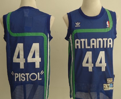 Atlanta Hawks #44 Pistol Pete Maravich Blue Throwback Swingman Jerseys,We sell and wholesale Atlanta Hawks #44 Pistol Pete Maravich Blue Throwback Swingman Jerseys on line form chian!