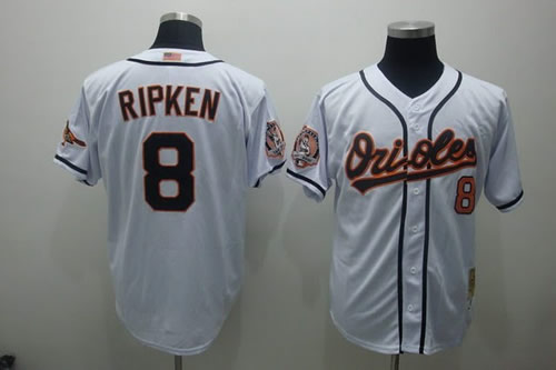 Baltimore Orioles #8 Ripken White Throwback Jerseys,We sell and wholesale Baltimore Orioles #8 Ripken White Throwback Jerseys on line form chian!