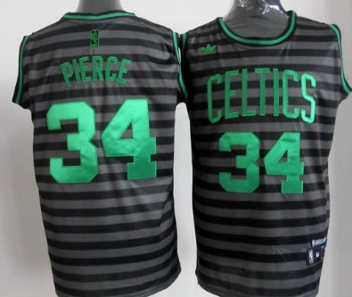 Boston Celtics #34 Paul Pierce Gray With Black Pinstripe Jerseys,We sell and wholesale Boston Celtics #34 Paul Pierce Gray With Black Pinstripe Jerseys on line form chian!