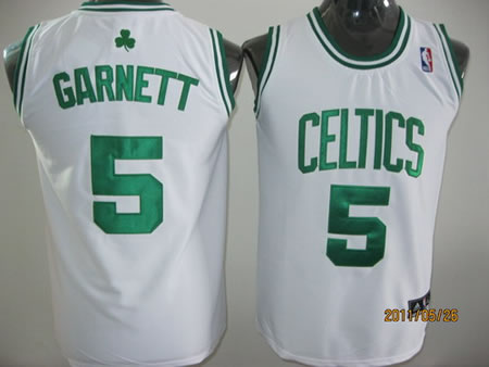 Boston Celtics #5 Garnett White Jersey,We sell and wholesale Boston Celtics #5 Garnett White Jersey on line form chian!