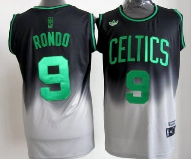 Boston Celtics #9 Rajon Rondo Black And Gray Fadeaway Fashion Jerseys,We sell and wholesale Boston Celtics #9 Rajon Rondo Black And Gray Fadeaway Fashion Jerseys on line form chian!