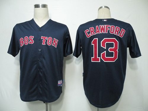 Boston Red Sox #13 Crawford Dark Blue Jerseys,We sell and wholesale Boston Red Sox #13 Crawford Dark Blue Jerseys on line form chian!