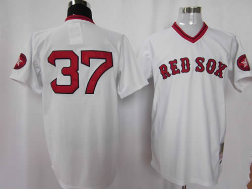Boston Red Sox #37 Bill Lee 1975 mitchell&ness home White Jerseys,We sell and wholesale Boston Red Sox #37 Bill Lee 1975 mitchell&ness home White Jerseys on line form chian!