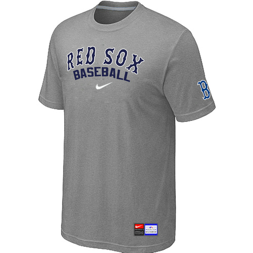 Boston Red Sox L.Grey Nike Short Sleeve Practice T-Shirt,We sell and wholesale Boston Red Sox L.Grey Nike Short Sleeve Practice T-Shirt on line form chian!
