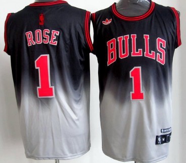 Chicago Bulls #1 Derek Rose Black And Gray Fadeaway Fashion Jerseys,We sell and wholesale Chicago Bulls #1 Derek Rose Black And Gray Fadeaway Fashion Jerseys on line form chian!