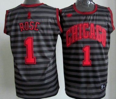 Chicago Bulls #1 Derek Rose Gray With Black Pinstripe Jerseys,We sell and wholesale Chicago Bulls #1 Derek Rose Gray With Black Pinstripe Jerseys on line form chian!