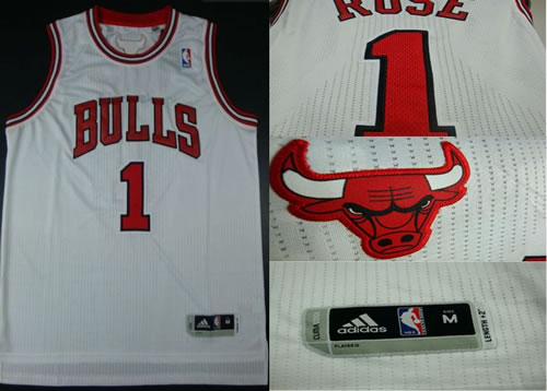 Chicago Bulls #1 Derrick Rose Revolution 30 Authentic White Jerseys,We sell and wholesale Chicago Bulls #1 Derrick Rose Revolution 30 Authentic White Jerseys on line form chian!