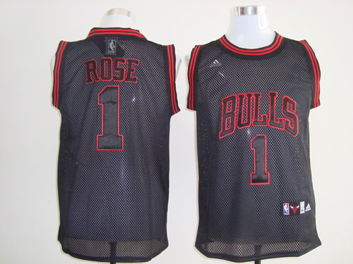 Chicago Bulls #1 Rose black Jerseys,We sell and wholesale Chicago Bulls #1 Rose black Jerseys on line form chian!