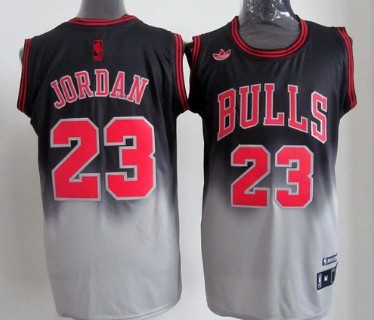 Chicago Bulls #23 Michael Jordan Black And Gray Fadeaway Fashion Jerseys,We sell and wholesale Chicago Bulls #23 Michael Jordan Black And Gray Fadeaway Fashion Jerseys on line form chian!