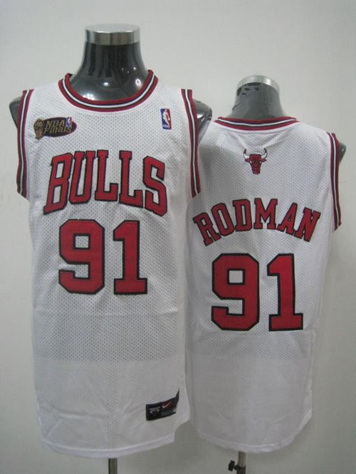 Chicago Bulls #91 Rodman white Jerseys fans edition,We sell and wholesale Chicago Bulls #91 Rodman white Jerseys fans edition on line form chian!