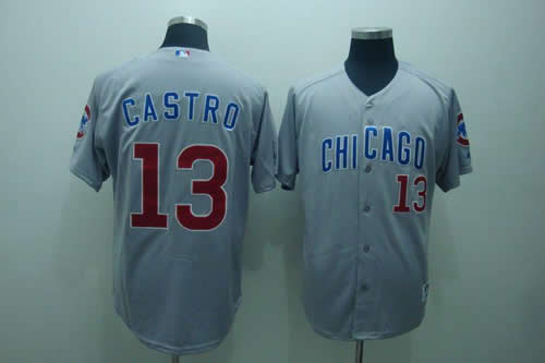Chicago Cubs #13 Castro grey Jerseys,We sell and wholesale Chicago Cubs #13 Castro grey Jerseys on line form chian!