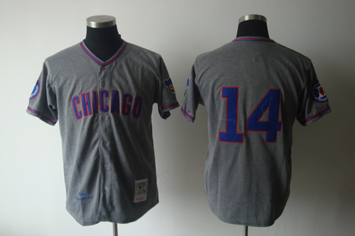 Chicago Cubs #14 Brank Grey m&n Jerseys,We sell and wholesale Chicago Cubs #14 Brank Grey m&n Jerseys on line form chian!