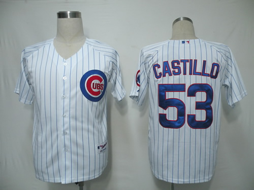Chicago Cubs #53 Castillo White Strip Jerseys,We sell and wholesale Chicago Cubs #53 Castillo White Strip Jerseys on line form chian!