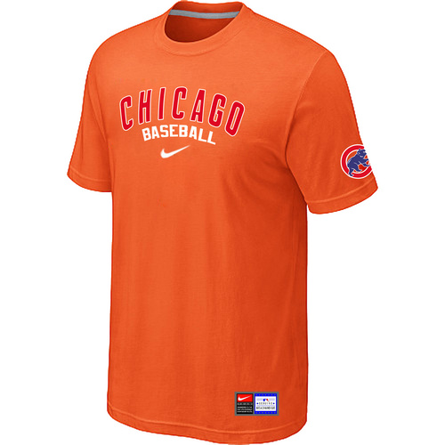 Chicago Cubs Orange Nike Short Sleeve Practice T-Shirt,We sell and wholesale Chicago Cubs Orange Nike Short Sleeve Practice T-Shirt on line form chian!