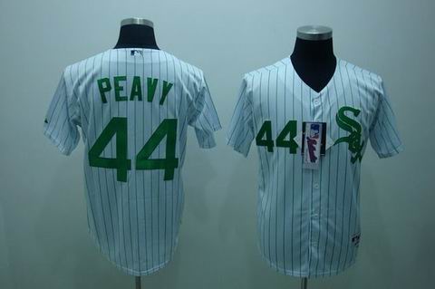 Chicago White Sox #44 peavy white(green strip),We sell and wholesale Chicago White Sox #44 peavy white(green strip) on line form chian!