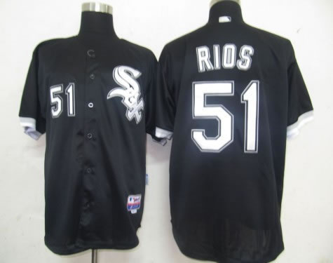 Chicago White Sox #51 Rios Black Jerseys,We sell and wholesale Chicago White Sox #51 Rios Black Jerseys on line form chian!