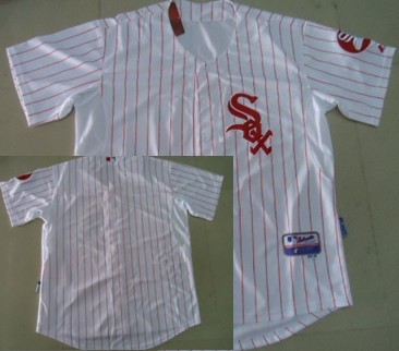 Chicago White Sox Blank White With Red Pinstripe Jerseys,We sell and wholesale Chicago White Sox Blank White With Red Pinstripe Jerseys on line form chian!
