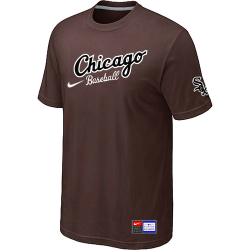 Chicago White Sox Nike Away Practice T-Shirt Brown,We sell and wholesale Chicago White Sox Nike Away Practice T-Shirt Brown on line form chian!