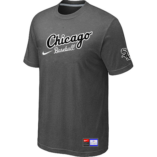 Chicago White Sox Nike Away Practice T-Shirt D.Grey,We sell and wholesale Chicago White Sox Nike Away Practice T-Shirt D.Grey on line form chian!