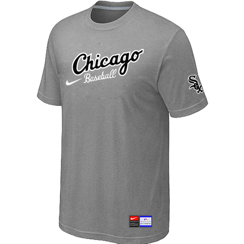 Chicago White Sox Nike Away Practice T-Shirt L.Grey,We sell and wholesale Chicago White Sox Nike Away Practice T-Shirt L.Grey on line form chian!