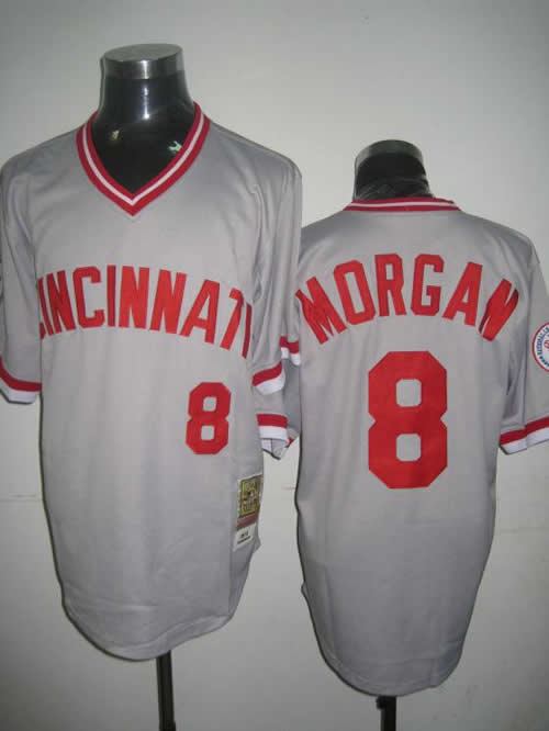 Cincinnati Reds #8 Joe Morgan grey Jerseys,We sell and wholesale Cincinnati Reds #8 Joe Morgan grey Jerseys on line form chian!